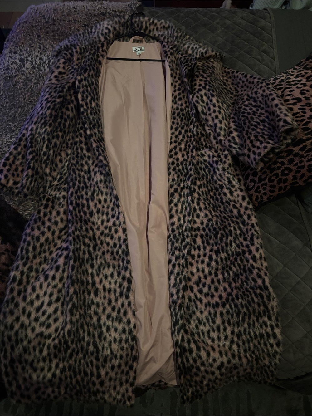 Leopard print coat